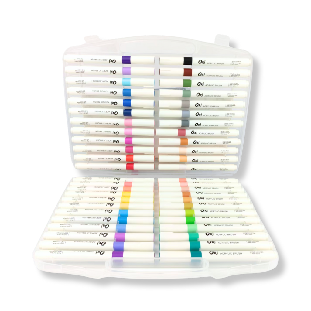ORI Acrylic Brush Pens – Multi-Surface (48 Colors)