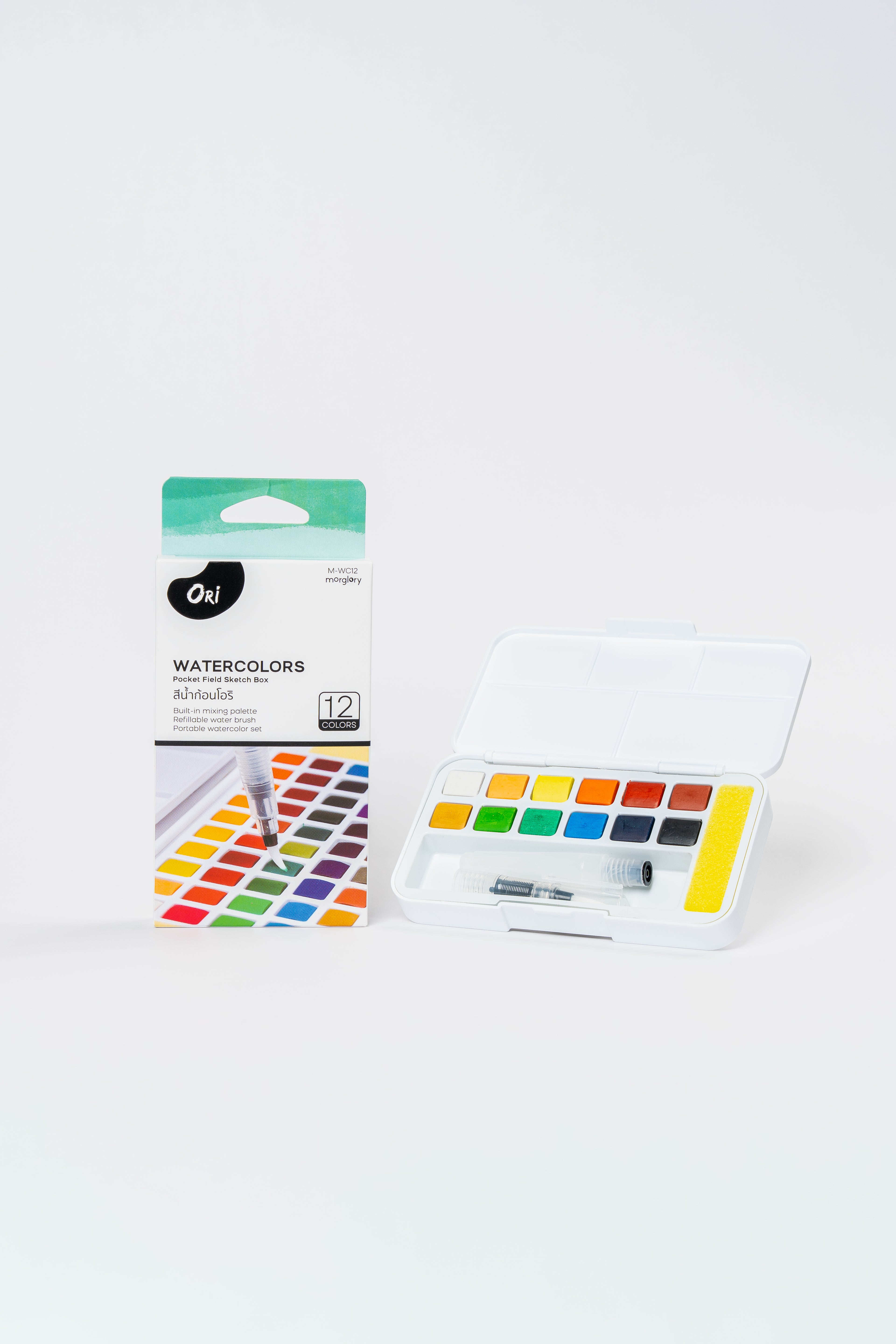 ORI Watercolors – Pocket Field Sketch Box (12 Colors)
