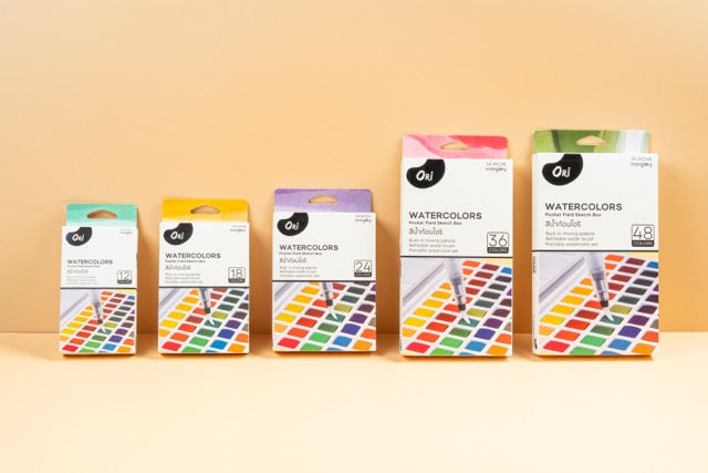 ORI Watercolors – Pocket Field Sketch Box (12 Colors)