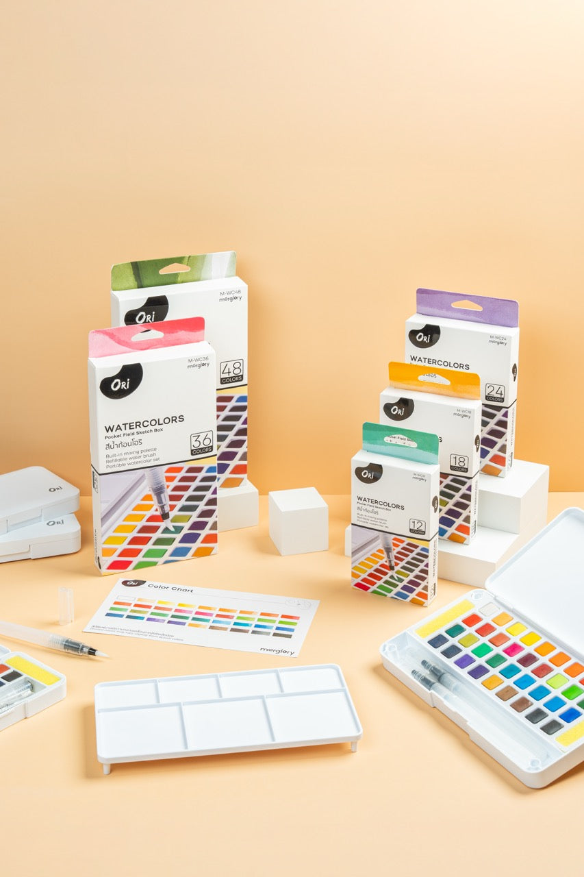 ORI Watercolors – Pocket Field Sketch Box (12 Colors)