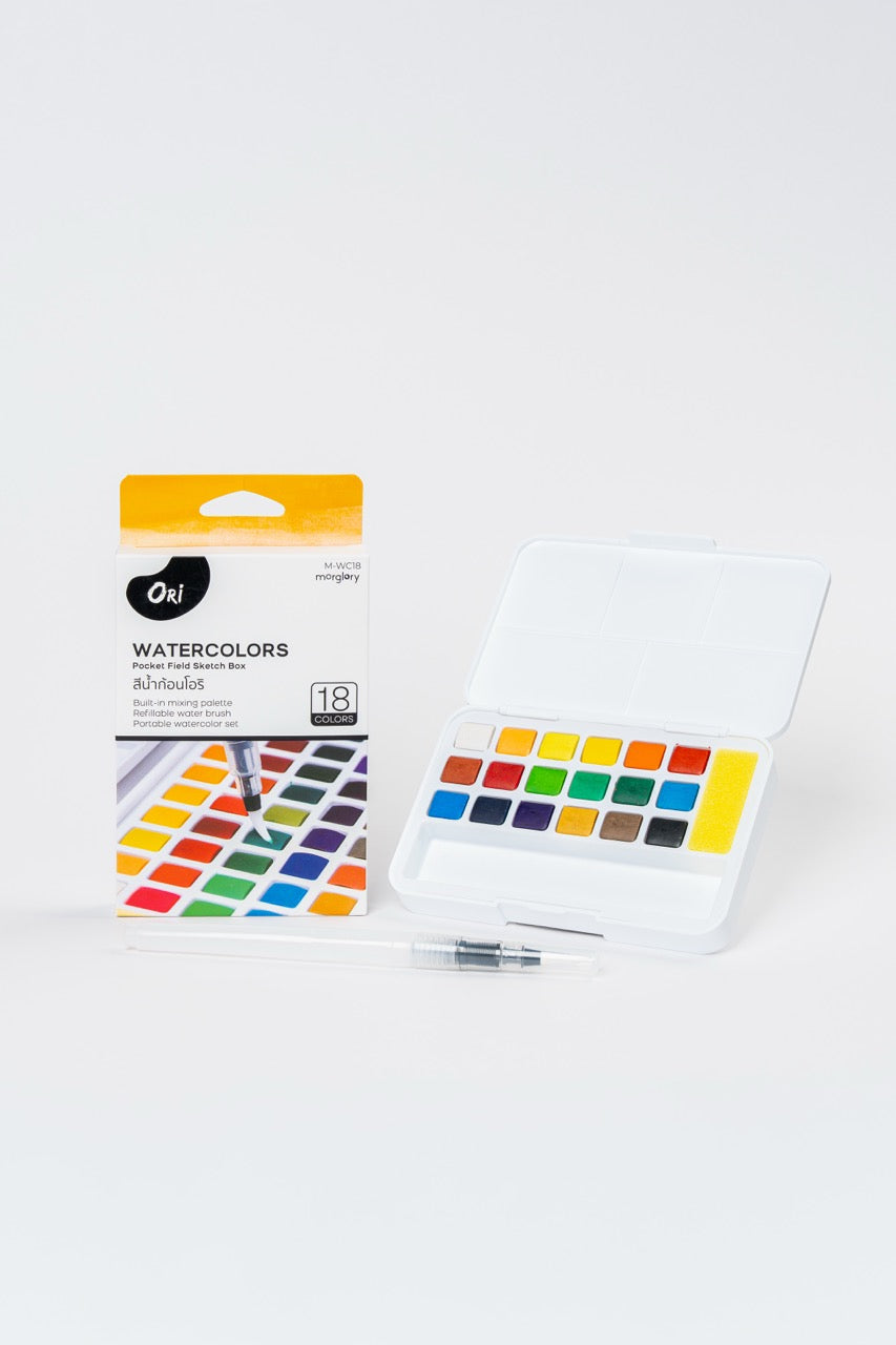 ORI Watercolors – Pocket Field Sketch Box (18 Colors)