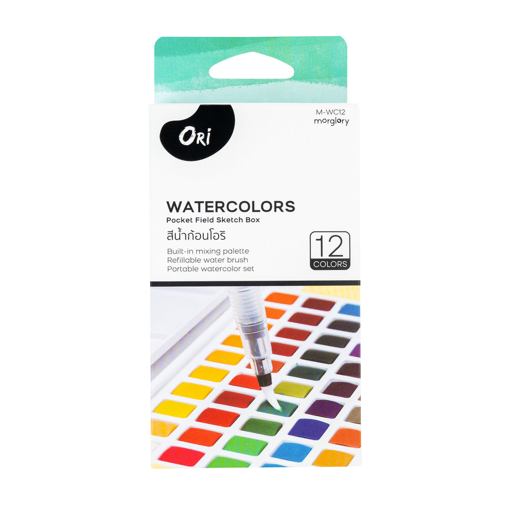 ORI Watercolors – Pocket Field Sketch Box (12 Colors)
